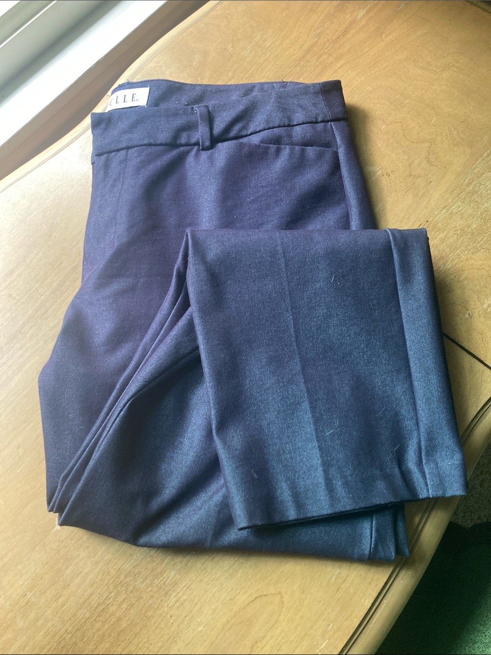 ELLE Navy Cropped Dress Pants for Women
